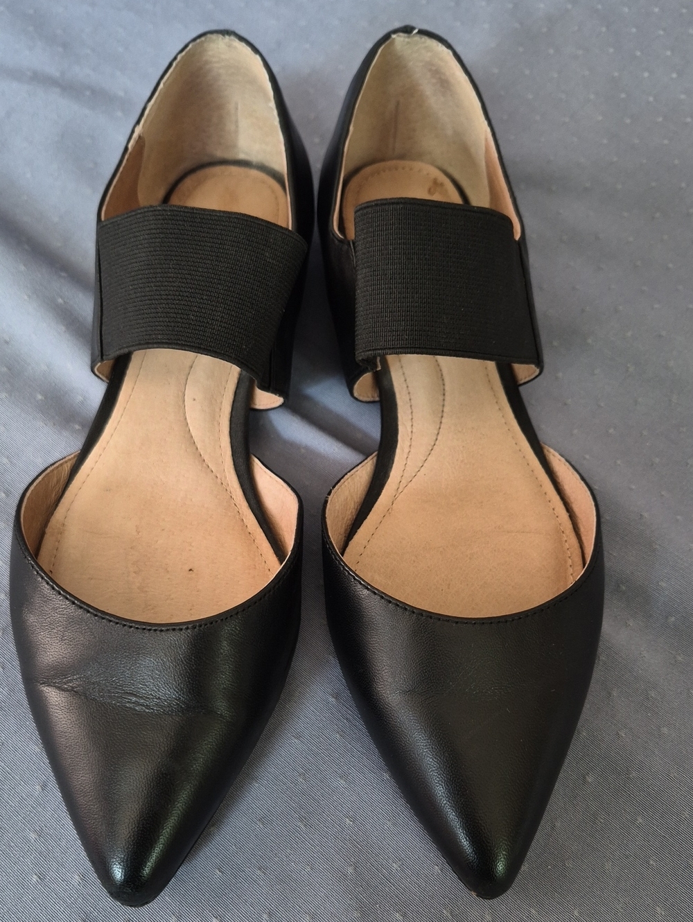 J. Jill Matte Black Mary Jane Ballet D'Orsay Flat Womens 7.5 Classic Casual Shoe